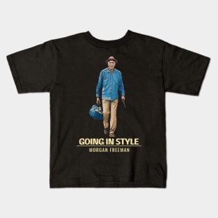 Morgan Freeman - going in style fanart Kids T-Shirt